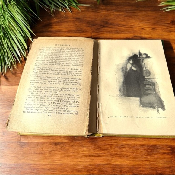 VINTAGE 1908 The Barrier by Rex Beach - Illustrated - A.L. Burt Company - Picture 10 of 12